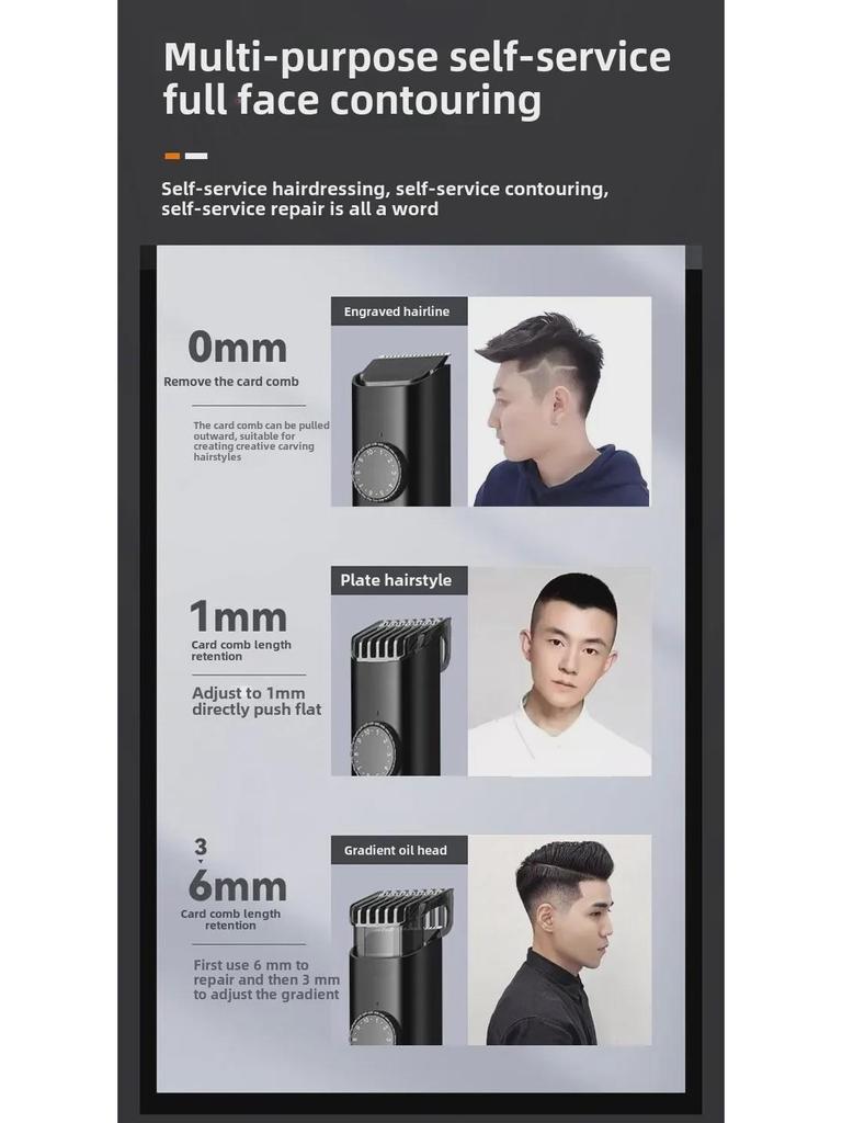 Professioneller Multifunktionaler Elektrischer Haarschneider und Rasierer für den Heimgebrauch