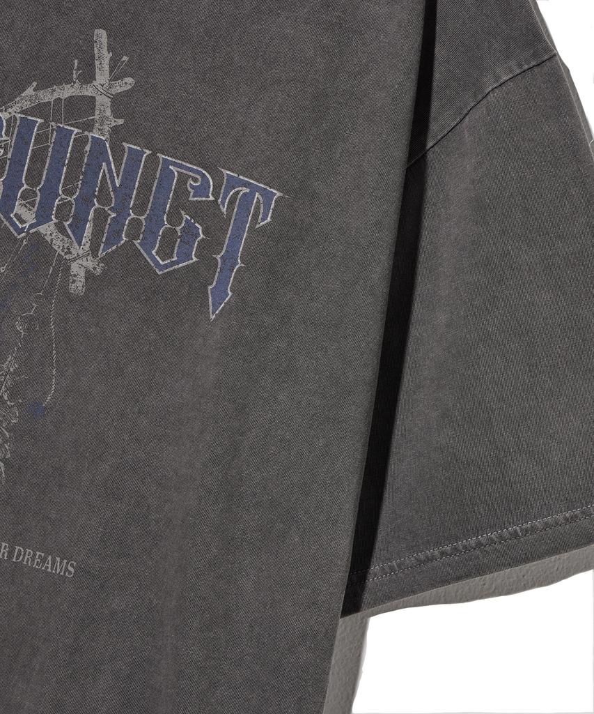 DYSFUNCT Dream Catcher Pigment T-Shirt (Charcoal)