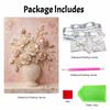Kit Pittura Perle Fatto a Mano Rose Eleganti Fai da Te Tela Pittorica 3D con Perline Decorazione Creativa per la Casa Tempo Libero Regalo
