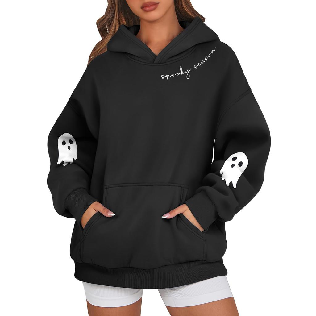 Dámské mikiny Oversized mikiny s dlouhým rukávem Ležérní svetr mikiny s kapucí