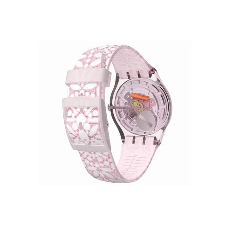 SWATCH Unisex 41mm Pink Watch SUOP109 SUOP109