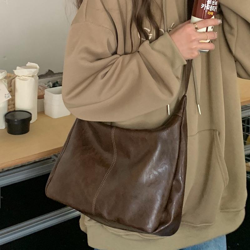 Maillard Retro Messenger Bag Women's New Trendy Tote Bag Versatile Large-capacity Shoulder Bag