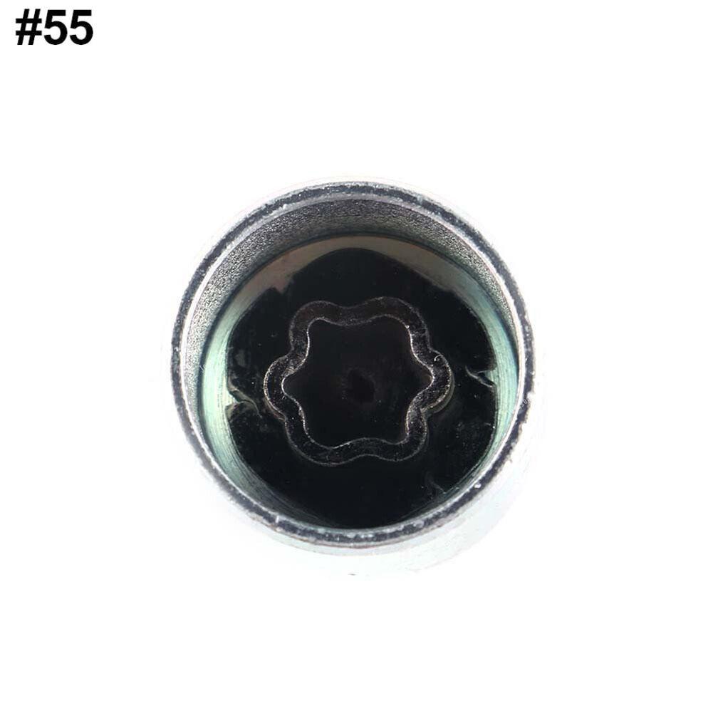 Blocarea roții anvelopei șurub antifurt șurub piuliță #43/45/46/51/53/55/56/57/58/60 mufa cheie de îndepărtare pentru BMW F20/F21 F30/F31 F32/F34