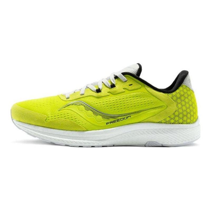 Saucony Freedom 4 men low-top running shoes green white cushioned slip resistant durable S20617-55 40.5