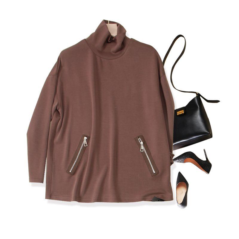 

Облегающая футболка-подкладка с ощущением второй кожи! Женский свитер Shuya с рукавами-фонариками, из упругого тенселя и хлопка, с имитацией кармана, свободного кроя, на осень и зиму Light brown 2XL