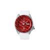 5 Sports Series EVISEN SKATEBOARDS Watch Limited Edition Mechanical Movement Resin Rubber Strap Women's Watch Red Dial SRPF95