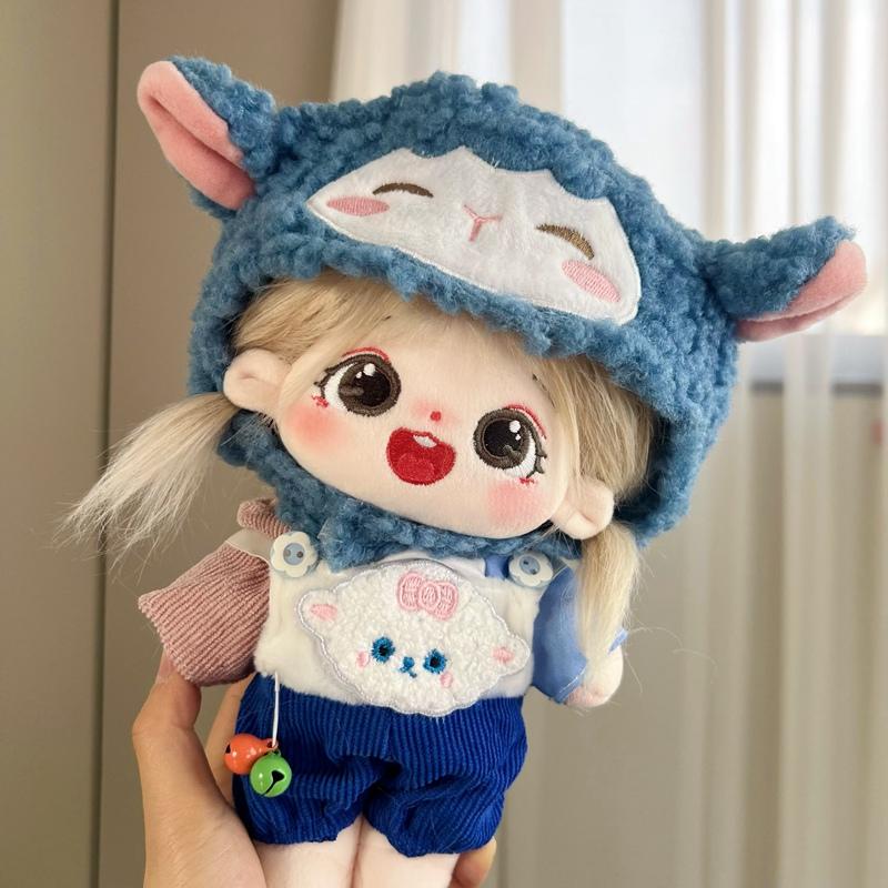 Bambola di Cotone Peluche Kawaii da 20 cm Bambola Idol Peluche Anime Vestito Peluche per Bambini Giocattoli Bambole Stellari Action Figure Vestito Regali per Bambine Bambini