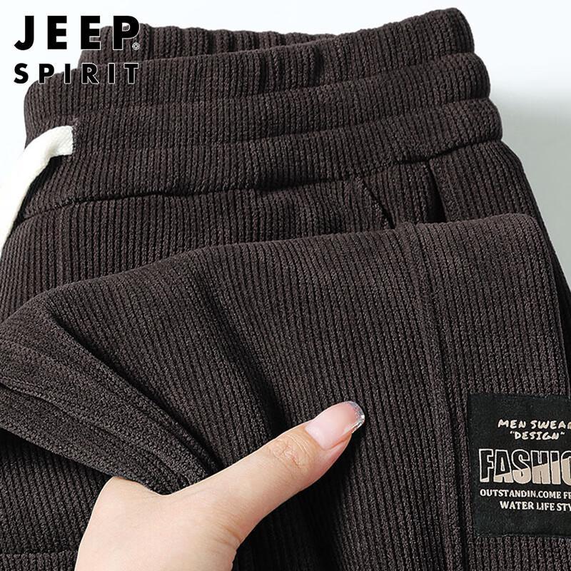 JEEP SPIRIT Men's Corduroy Relaxed Fit Sweatpants