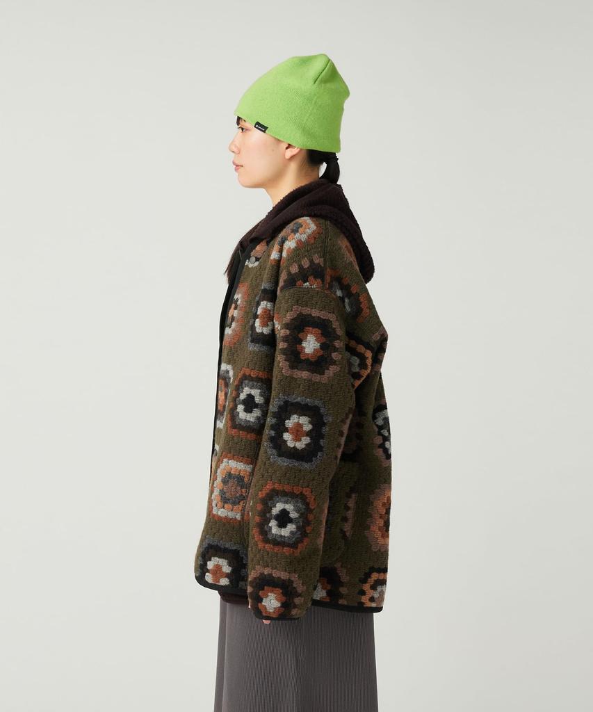 Snow Peak Wool Jacquard Cardigan and Size S JK-25AU024, Men's Women's, Olive,