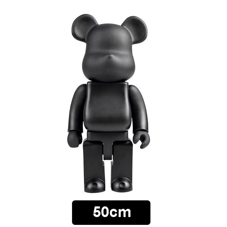 50cm Plastic Bear Statue DIY Paint Cartoon Savings Tank Living Room Home Decoration Cafe Mall Large Bear Floor Sculpture 700%