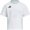 Climacool T Shirt White/Light Green Children Aged 3 7 Years Old KC1543