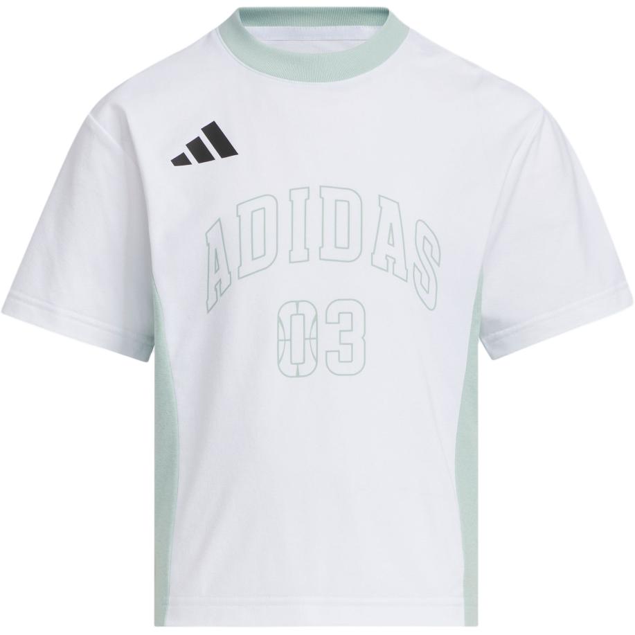 

Adidas Climacool T Shirt White/Light Green Children Aged 3 7 Years Old KC1543 140
