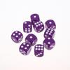 10Pcs Colorful Dice Acrylic Round Corner Cubes Dot Drinking Game Dice Accessories