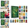 Dračí sváteční adventní box s 24 akrylovými zvířátky pro vánoční oslavy