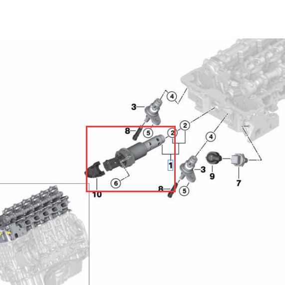BMW 3er E90 N52/N54 Nockenwellen-Magnetventil 1136 7585 425/11367585425
