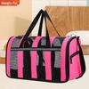 Breathable Mesh Crossbody Pet Backpack for Dogs & Cats