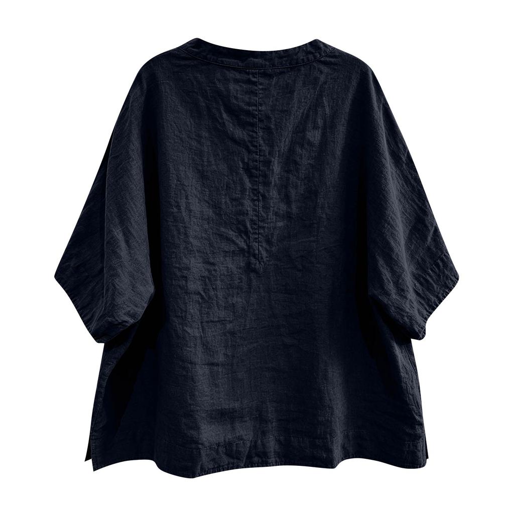 Womens Spring Tops Loose Fit V Neck Button Down Summer Shirts for Women Casual Lightweight Womens Summer Shirts Blouse