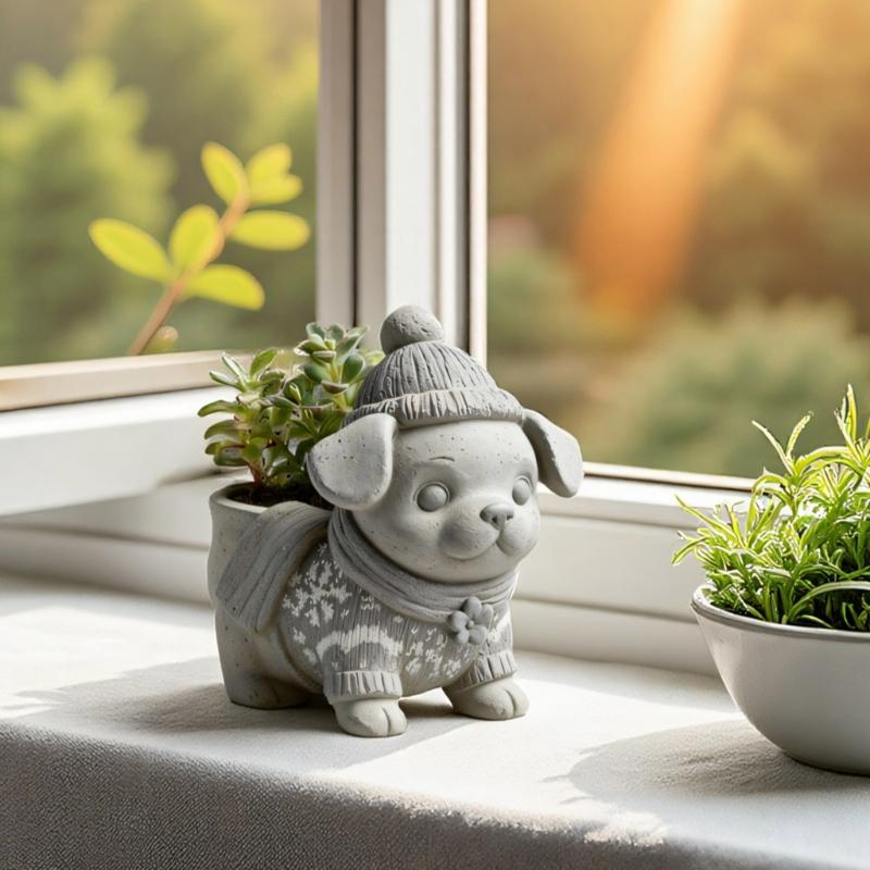 Handmade Plant Pots Mould Flexible Silicone Mould for Concrete Succulent Planter Creative Pen Holder Making Mould