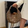 Rivet Crescent Armpit Bag Shoulder Women's Bag