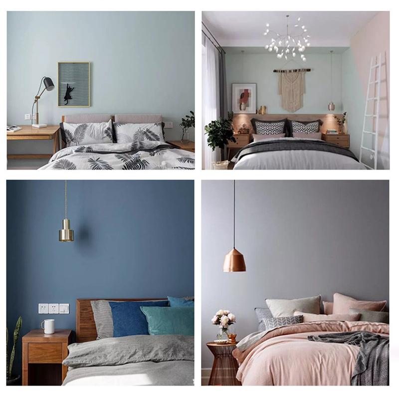 Pure Color Wallpaper PVC Waterproof Moisture-proof Self-adhesive Color of Macaron Wallsticker Furniture Renovation
