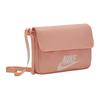 Nike Adjustable Flap Canvas Shoulder Bag Unisex Shoulder Bag Apricot-Yellow Pink CW9300-808