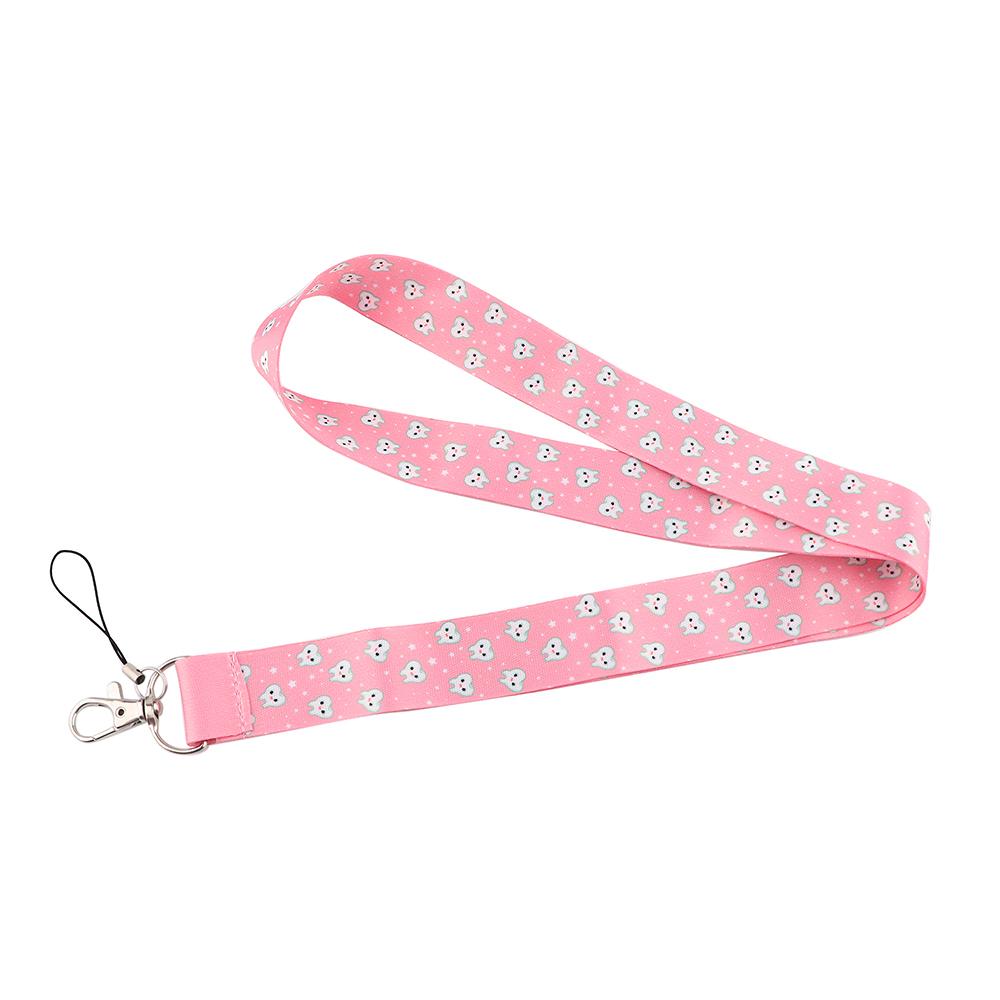 Tandarts Dokter Verpleegkundige Cartoon Credential Nekband Lanyards Sleutelhanger ID-kaart Pas Ophangtouw Lariat Sleutelhanger Ring Badgehouder