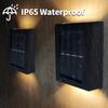 2LED Outdoor Solar Wall Lamp LED Solar Garden Light Waterproof Up And Down Glow Wall Light For Balcony yard Street Landscape Decor