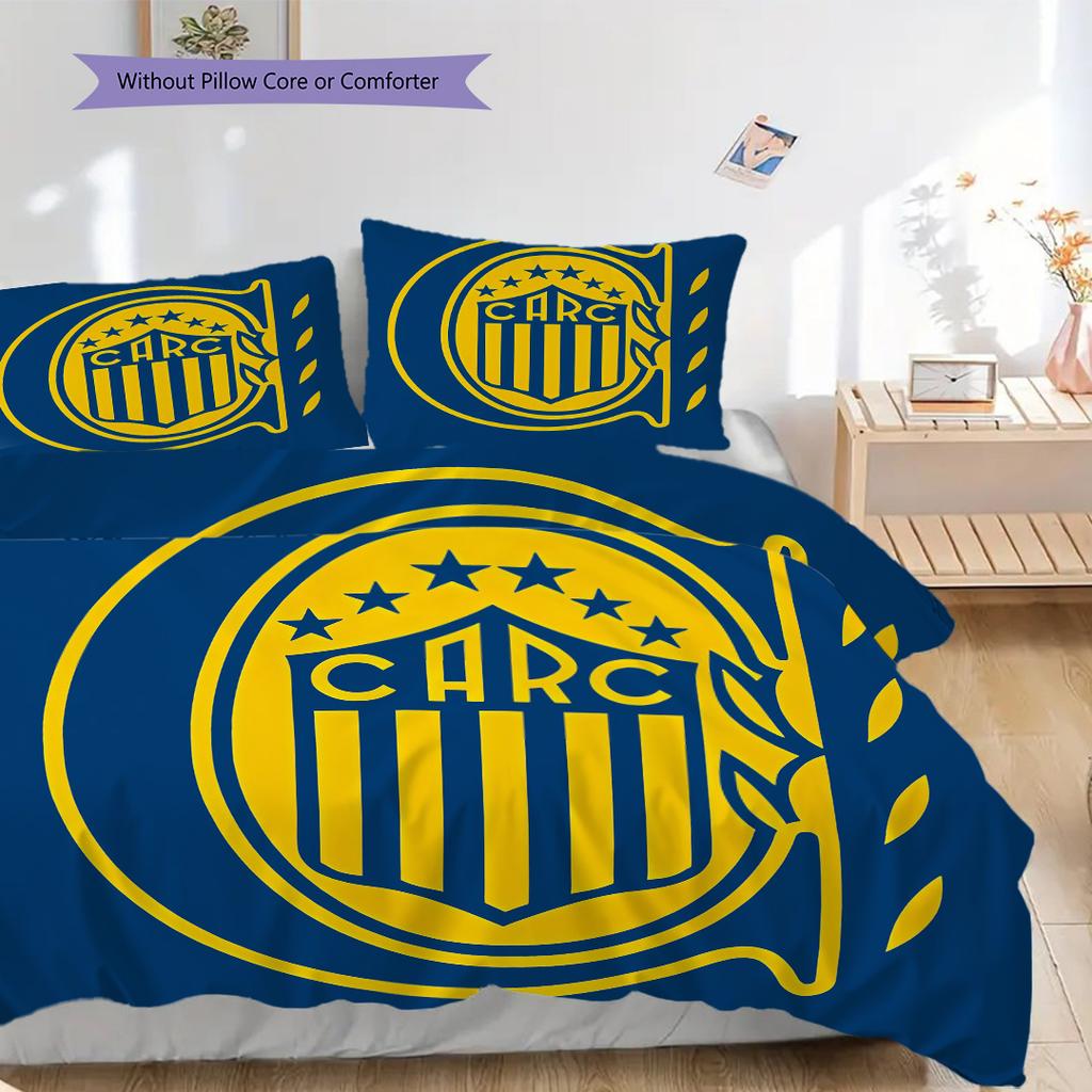 Rosario Central Pattern Bedding Quilt Set Quilt Cover Pillowcase Home Decoration Birthday Gift (1 * duvet cover + 2 * pillowcase, without core)