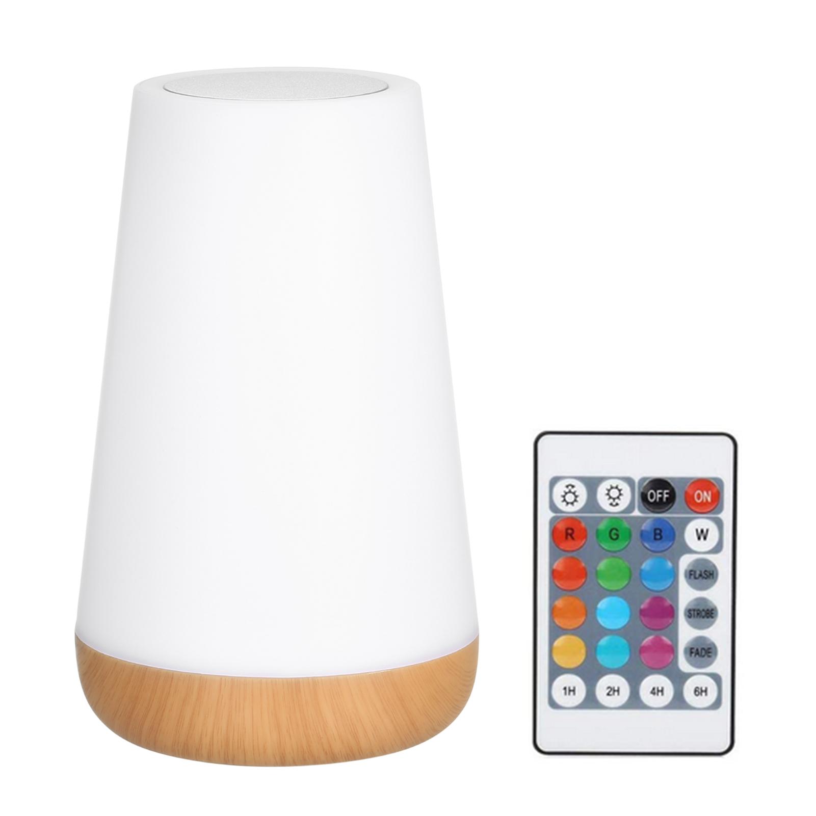 

Сенсорное управление прикроватной тумбочкой с зарядкой от USB, 3 уровня регулировки яркости, теплый белый и цвет RGB light with remote