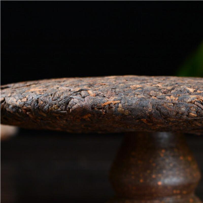 Premium 357g Yunnan Organic Pu Erh Ripe Tea Cake Dark Big Leaf