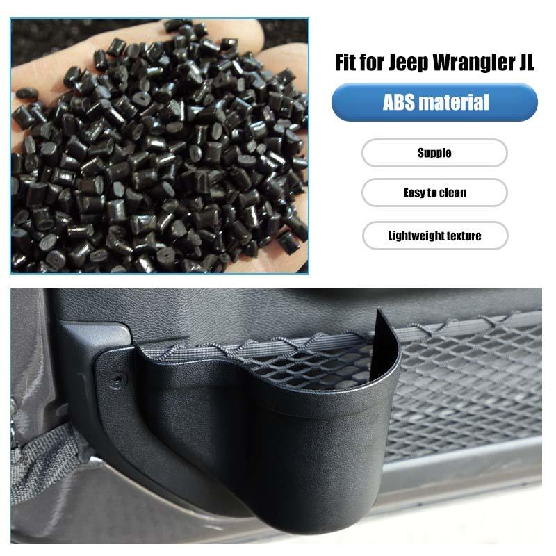 Front Door Net Pocket Storage Box Organizer Container For Jeep Wrangler JL For JT Gladiator 2018 Up 2/4-Door Stowing Tidying Accessories