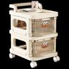 Chang Bao Sen 2-Tier Transparent Drawer Storage Cart