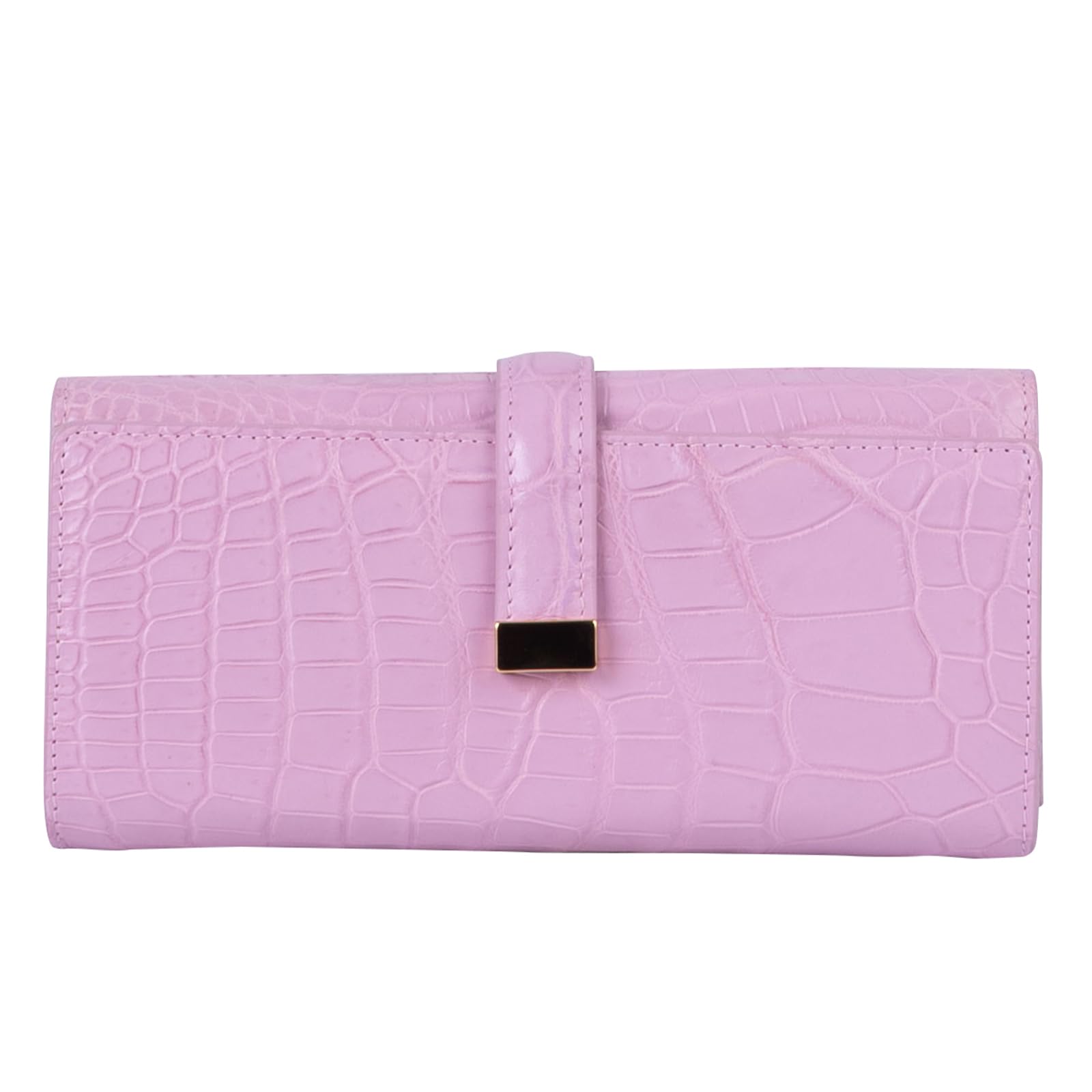 

Бумажник Длинный Кошелек Тип Обложки Крокодиловая Натуральная Кожа Матовая Обработка Высокая Производительность Женский Розовый [Hideo Wakamatsu] Женский 34-90720 розовый