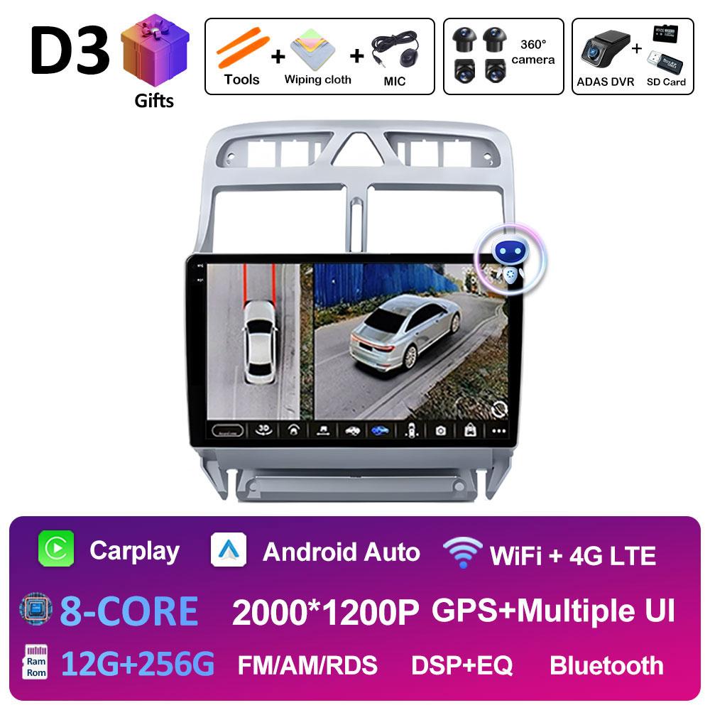 Car Video Audio Multimedia Player For Peugeot 307 307CC 307SW 2002 2003 2004 2005 - 2013 Navigation GPS DSP Stereo Accessories