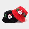 Winter Christmas Decor Fisherman Hat With Elf Theme For Casual Holiday Outfits
