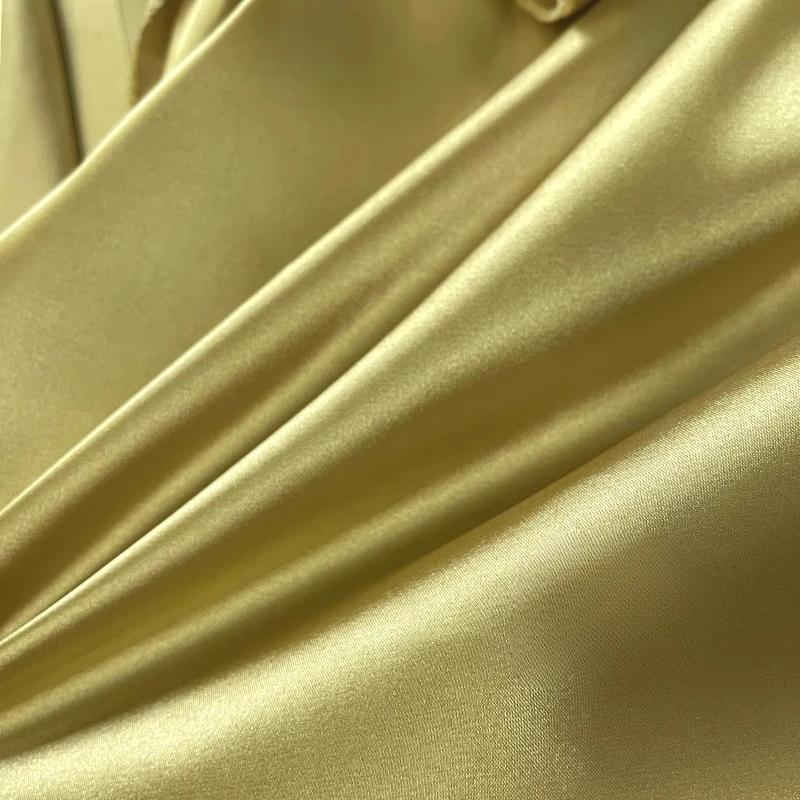 100x150cm Solid-color Satin Export Sandine Soft Impermeable Clothing Fabric DIY Colored Light Pajamas Evening Wear Flowing