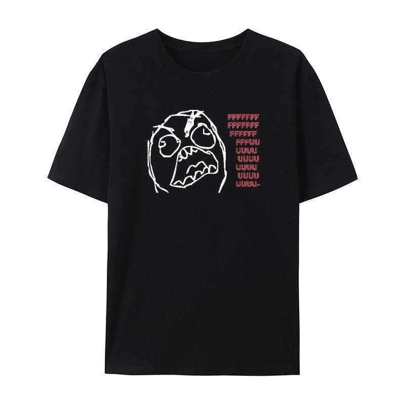 Interesting Emoji Round Neck T-shirt Suitable for Both Men and Women Loose and Versatile Short Sleeved Fashion Band Streetwear