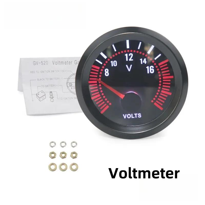 PinXin 1PC 52mm Smoke lens with sensor Boost gauge bar/Water temp/Oil temp/Oil pressure/Voltmeter/Tachometer RPM