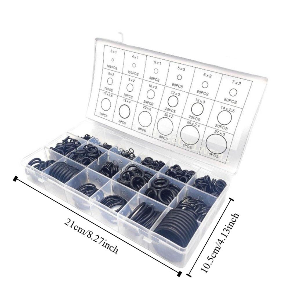 Assortment Set Air Conditioning O Ring Kit Rubber Accessories Durable O-Type Sealing Rubber Ring Maintenance 24 Size