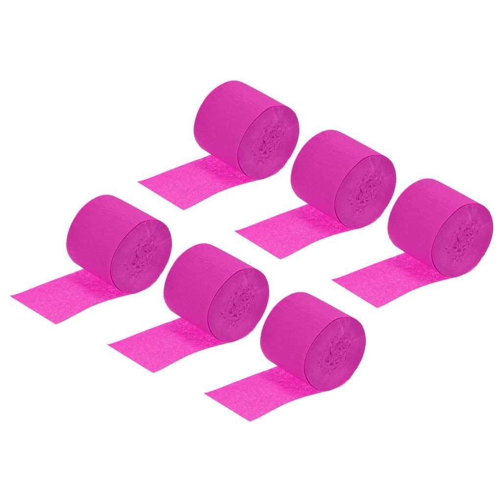 3/6 Stück Lebhafte Krepppapier-Luftschlangen Party-Luftschlangen Dekorationen 1,37" für Verschiedene Geburtstagsfeier Hochzeits-Festival-Dekorationen