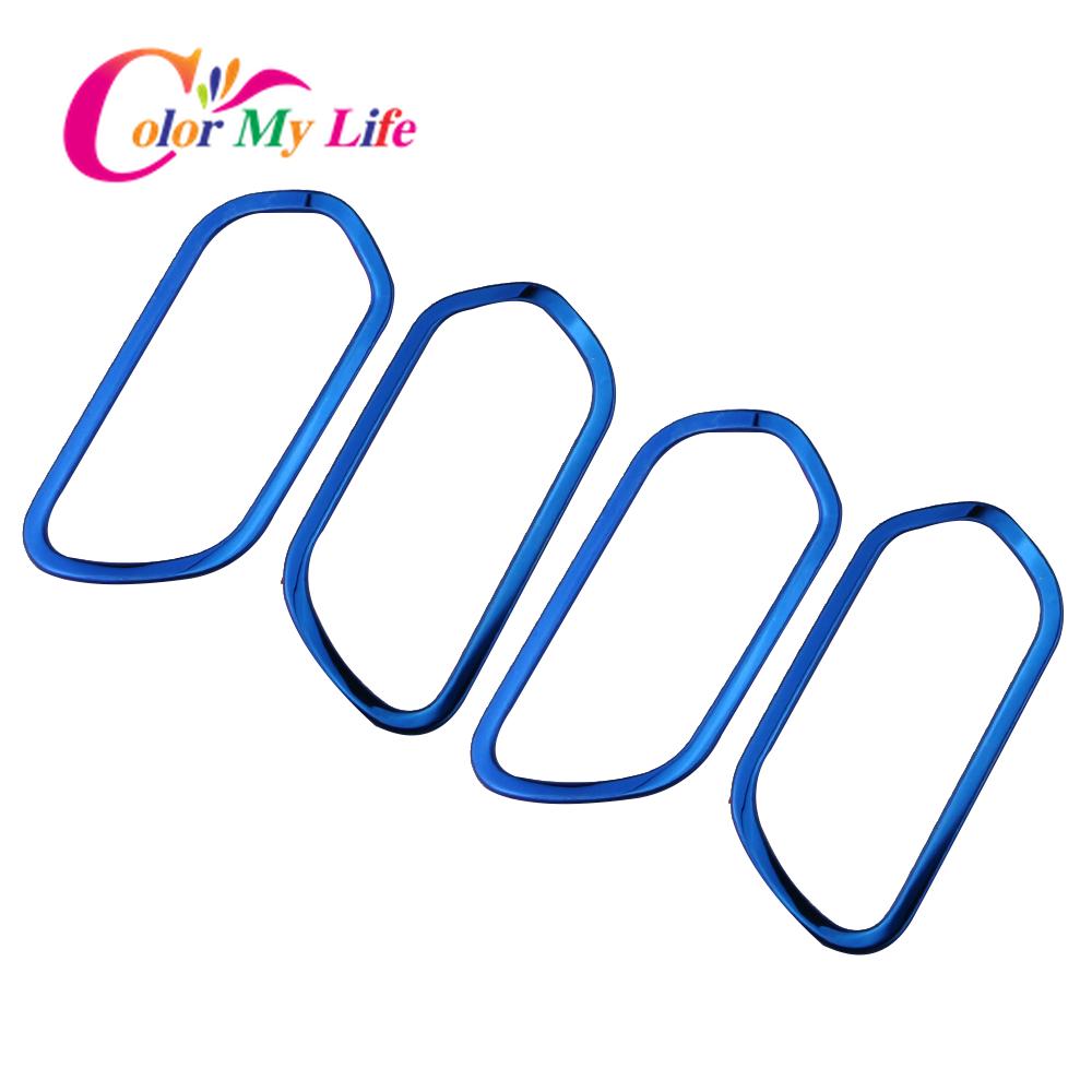 Color My Life 4 buc/set maner interior portiere cuvei garnitură cerc pentru Nissan Kicks 2017 - 2022 ușă din oțel inoxidabil