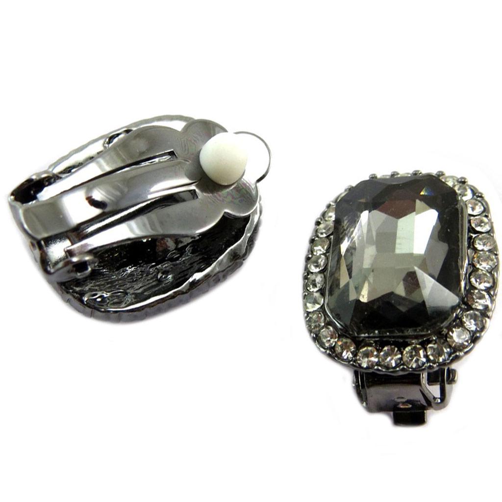 Les Trésors De Lily [P4976] - Silver Grey 'Sissi' Creator Clips - 18x15 Mm