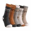 Women's Mid Calf Socks Snowflake Pattern Cotton Wool Japanese Winter Socks