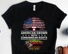 Zimbabwean Roots American Grown Shirt, Zimbabwe Shirts, Proud Zimbabwe Heritage Shirts, Zimbabwe Flag Art