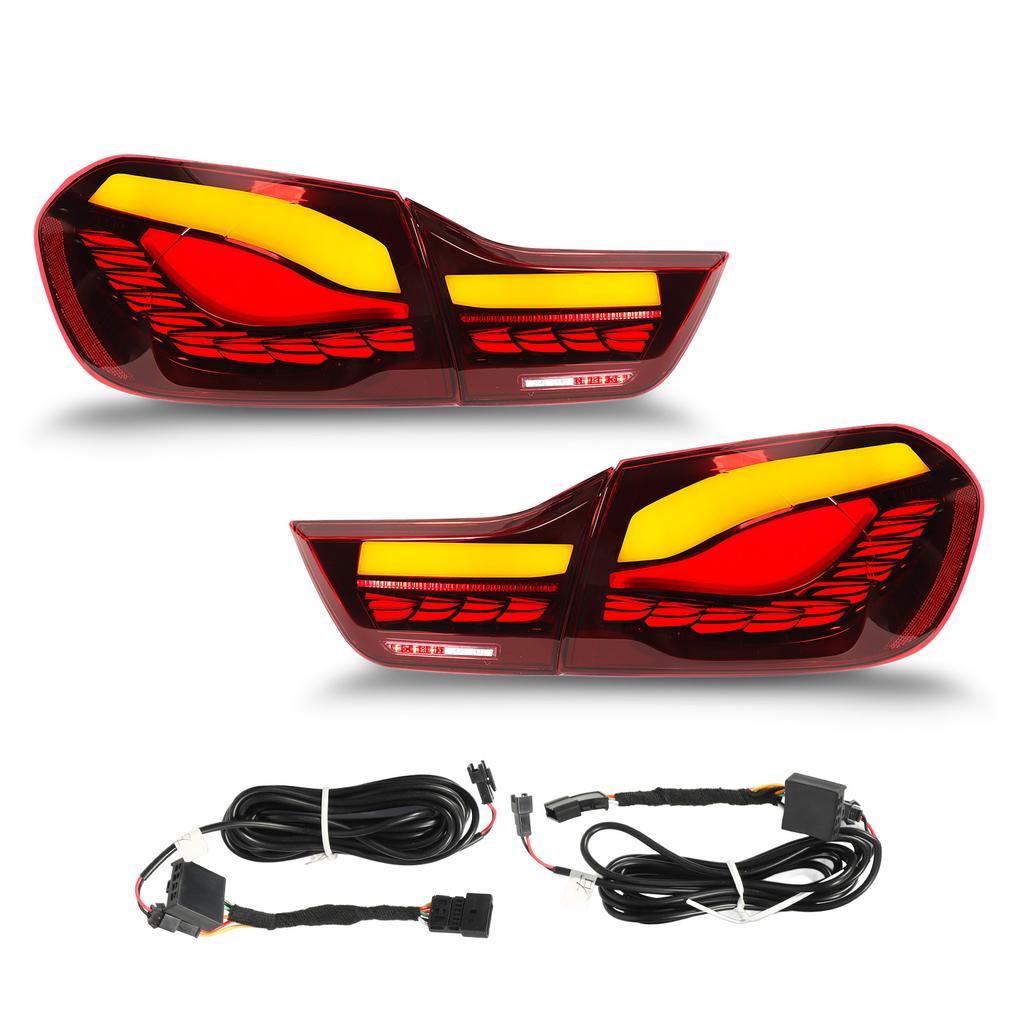 GTS Style V1 LED Tail Lights Turn Signal Brake Lamp for 4 Series F32 F36 M4 F82 2014 to 2020