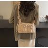 Fashion Nylon Drawstring Pleated Cloud Bag Female Niche Personality Soft Solid Color Shoulder Messenger Bag Female