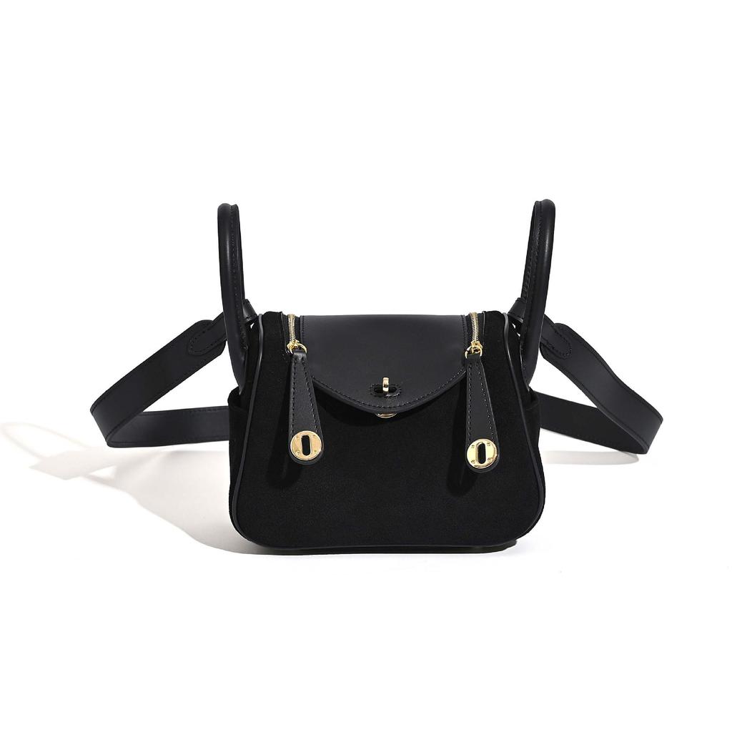 Damska torba Lindy Doctor ze skóry krowiej 2025: Skóra matowa, Duża pojemność, Modna torba na dojazdy do pracy i na ramię na jesień/zimę