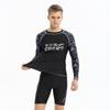 Men's Quick-Dry Sun Protection Swim Trunks with Short Sleeve Top