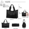 [Jotml] 6-Color Tote Bag, Large Capacity, Nylon, 2-Way, ShoulderHandbag, Unisex, Waterproof (Black)