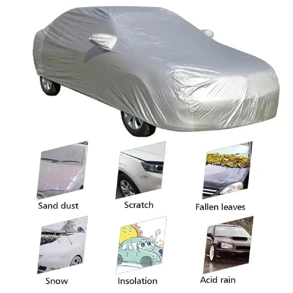 Copriauto Impermeabile Esterno Universale Protezione UV Copri Neve Antipolvere per Berlina Berlina Resistente ai Graffi Tuta per Auto Strumenti per Auto SUV